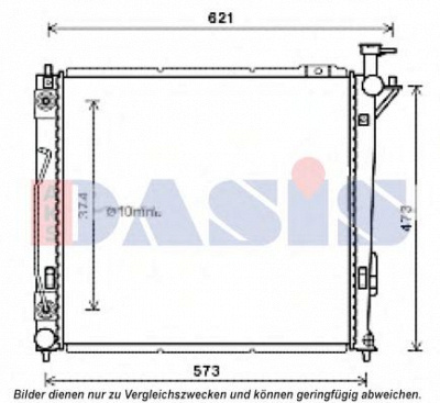 AKS DASIS 560091n -  Радиатор, охлаждение двигателя